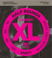 Купить струны DAddario XL Half Rounds Bass 45-100  по цене от 1724 грн.