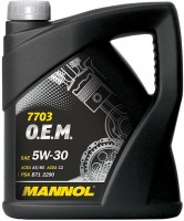 Купить моторное масло Mannol 7703 O.E.M. 5W-30 4L  по цене от 692 грн.