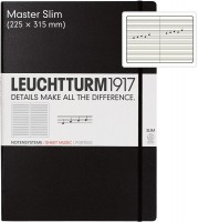Купить блокнот Leuchtturm1917 Staves Master Slim Black  по цене от 1188 грн.