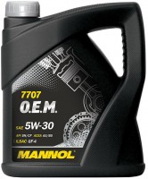 Купить моторное масло Mannol 7707 O.E.M. 5W-30 5L  по цене от 1319 грн.