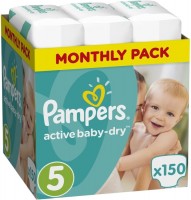 Купить подгузники Pampers Active Baby-Dry 5 (/ 150 pcs) по цене от 1356 грн.