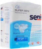 Купить подгузники Seni Super Fit and Dry L (/ 10 pcs) по цене от 296 грн.