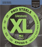 Купить струны DAddario XL ProSteels 5-String Bass 45-135  по цене от 1483 грн.