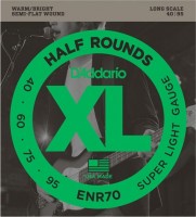 Купить струны DAddario XL Half Rounds Bass LS 40-95: цена от 1720 грн.