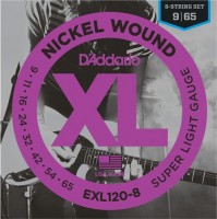 Купить струны DAddario XL Nickel Wound 8-String 9-65: цена от 555 грн.