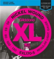 Купить струны DAddario XL Nickel Wound Bass 5-String 45-130  по цене от 1356 грн.