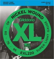 Купить струны DAddario XL Nickel Wound Bass 40-95: цена от 1065 грн.