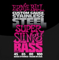 Купить струны Ernie Ball Slinky Stainless Steel Bass 45-100  по цене от 1075 грн.