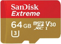 Купить карта памяти SanDisk Extreme Action V30 microSD UHS-I U3 (Extreme Action V30 microSDXC UHS-I U3 64Gb) по цене от 349 грн.