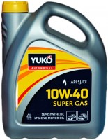 Купить моторное масло YUKO Super GAS 10W-40 4L: цена от 519 грн.