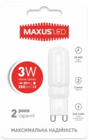 Купити лампочка Maxus 1-LED-203 3W 3000K G9  за ціною від 49 грн.