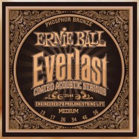Купить струны Ernie Ball Everlast Coated Phosphor Bronze 13-56  по цене от 838 грн.