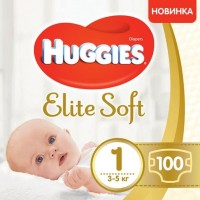 Купить подгузники Huggies Elite Soft 1 (/ 100 pcs) по цене от 873 грн.