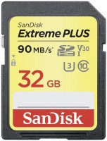 Купить карта памяти SanDisk Extreme Plus V30 SD UHS-I U3 (Extreme Plus V30 SDHC UHS-I U3 32Gb) по цене от 250 грн.