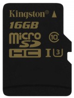 Купить карта памяти Kingston Gold microSD UHS-I U3 (Gold microSDHC UHS-I U3 16Gb) по цене от 323 грн.