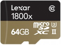 Купить карта памяти Lexar Professional 1800x microSD UHS-II по цене от 18606 грн.