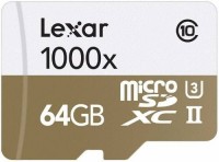 Купить карта памяти Lexar Professional 1000x microSD UHS-II (Professional 1000x microSDXC UHS-II 64Gb) по цене от 2004 грн.