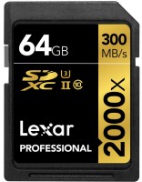 Купить карта памяти Lexar Professional 2000x SD UHS-II по цене от 16632 грн.