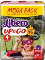 Купить подгузники Libero Up and Go Hero Collection 4 (/ 62 pcs) по цене от 581 грн.