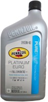 Купить моторное масло Pennzoil Platinum Euro 0W-40 1L  по цене от 423 грн.