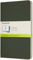Купить блокнот Moleskine Set of 3 Plain Cahier Journals Large Green  по цене от 675 грн.