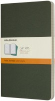 Купить блокнот Moleskine Set of 3 Ruled Cahier Journals Large Green  по цене от 675 грн.