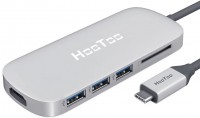 Купить картридер / USB-хаб HooToo Shuttle USB 3.1 Type-C Hub  по цене от 2174 грн.