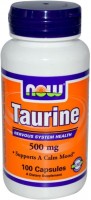 Купить аминокислоты Now Taurine 500 mg (100 cap) по цене от 315 грн.