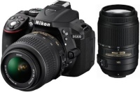 Купить фотоаппарат Nikon D5300 kit 18-55 + 70-300  по цене от 20819 грн.