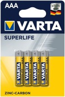 Купить аккумулятор / батарейка Varta Superlife 4xAAA  по цене от 38 грн.