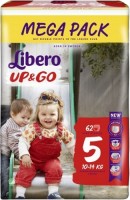Купить подгузники Libero Up and Go 5 (/ 62 pcs) по цене от 703 грн.