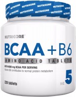 Купить аминокислоты NutriCore BCAA/B6 (220 tab) по цене от 480 грн.