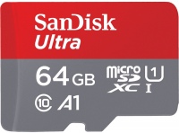 Купити карта пам'яті SanDisk Ultra A1 microSD Class 10 (Ultra A1 microSDXC Class 10 64Gb) за ціною від 253 грн.