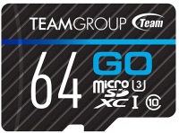 Купить карта памяти Team Group GO microSD UHS-I U3 (GO microSDXC UHS-I U3 64Gb) по цене от 165 грн.