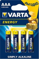 Купить аккумулятор / батарейка Varta Energy 4xAAA  по цене от 98 грн.