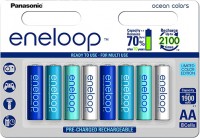 Купить аккумулятор / батарейка Panasonic Eneloop Ocean 8xAA 1900 mAh  по цене от 103 грн.
