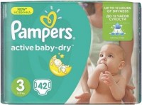 Купить подгузники Pampers Active Baby-Dry 3 (/ 42 pcs) по цене от 224 грн.