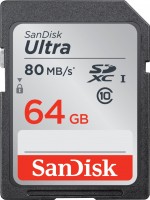 Купить карта памяти SanDisk Ultra 80MB/s SD UHS-I Class 10 по цене от 595 грн.