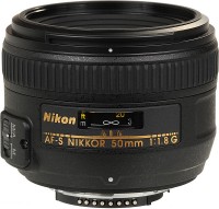 Купить объектив Nikon 50mm f/1.8G AF-S Nikkor  по цене от 7959 грн.
