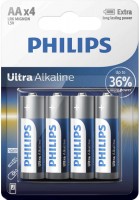 Купить аккумулятор / батарейка Philips Ultra Alkaline 4xAA: цена от 90 грн.