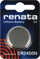 Купить аккумулятор / батарейка Renata 1xCR2450  по цене от 92 грн.