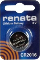 Купить аккумулятор / батарейка Renata 1xCR2016  по цене от 80 грн.
