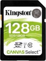 Купить карта памяти Kingston SD Canvas Select (SDXC Canvas Select 128Gb) по цене от 536 грн.