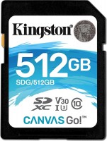Купить карта памяти Kingston SD Canvas Go! (SDXC Canvas Go! 512Gb) по цене от 7599 грн.