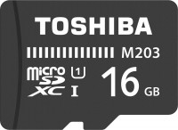 Купить карта памяти Toshiba M203 microSD UHS-I U1 (M203 microSDHC UHS-I U1 16Gb) по цене от 119 грн.