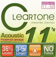 Купить струны Cleartone Phosphor Bronze Custom Light 11-52: цена от 694 грн.