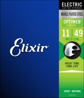 Купить струни Elixir Electric Optiweb Medium 11-49: цена от 793 грн.