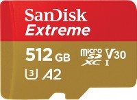 Купить карта памяти SanDisk Extreme V30 A2 microSDXC UHS-I U3 (512Gb) по цене от 2349 грн.