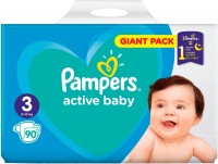 Купить подгузники Pampers Active Baby 3 (/ 90 pcs) по цене от 749 грн.
