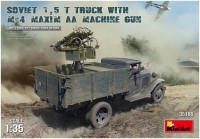 Купить сборная модель MiniArt Soviet 1.5T Truck with M-4 Maxim AA Machine Gun (1:35): цена от 1554 грн.